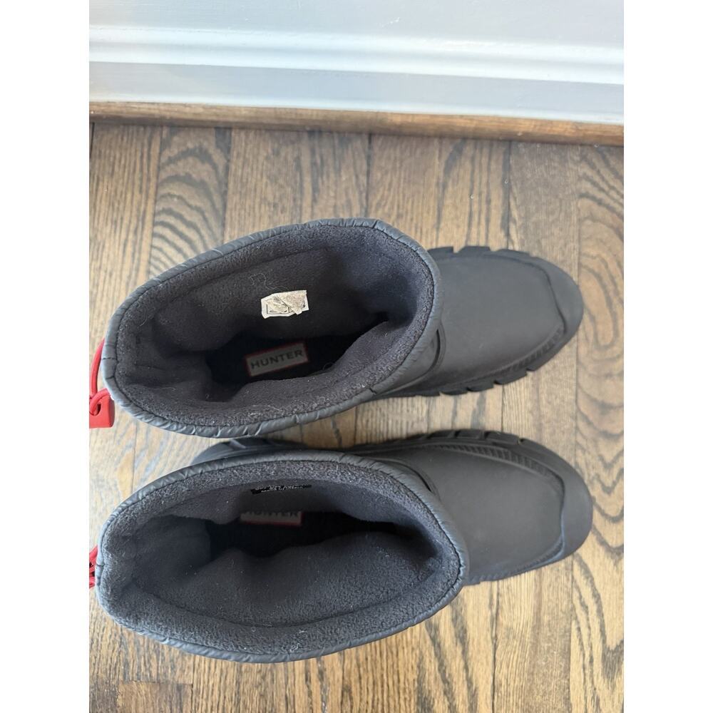 Hunter Intrepid Insulated Warm Snow Short Womens Boots Black US Sz 9 NEW $165 - Picture 11 of 11